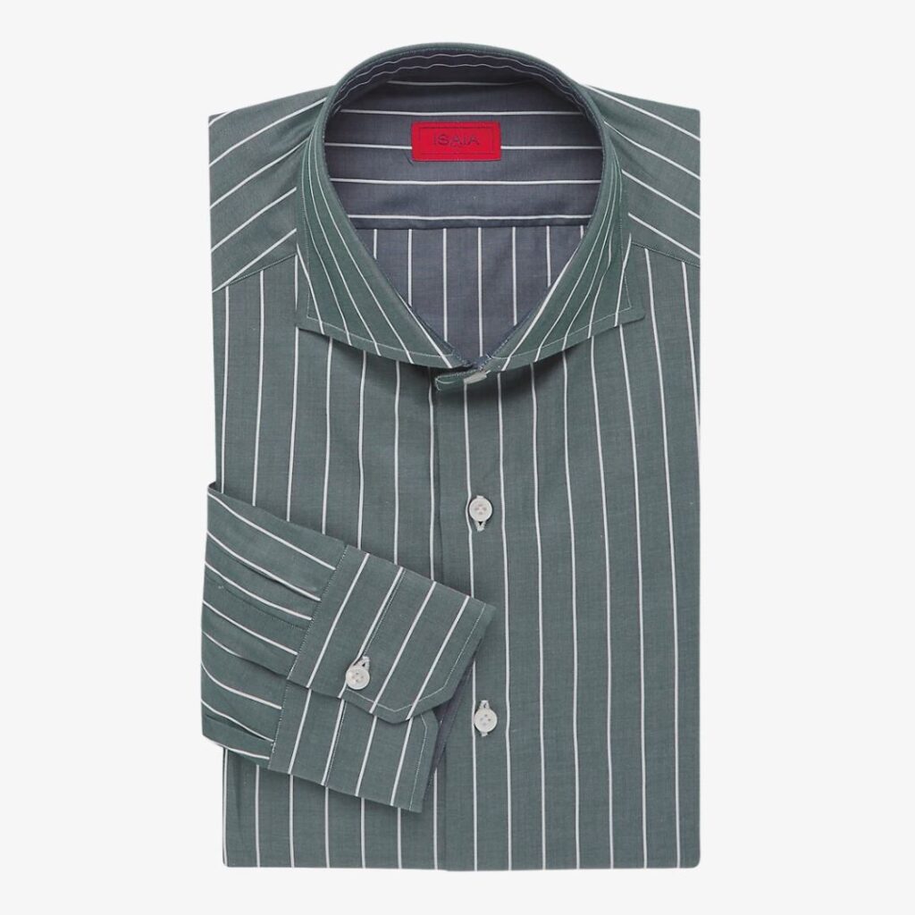 Isaia Striped Dress Shirt